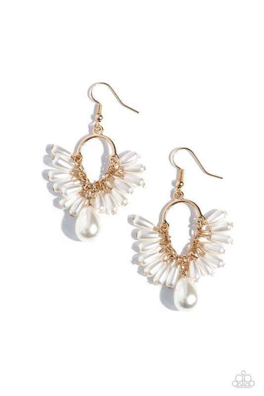 Ahoy There! - Gold - Paparazzi Earring Image