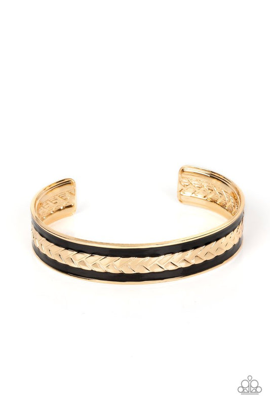 Hot on the TRAILBLAZER - Gold - Paparazzi Bracelet Image