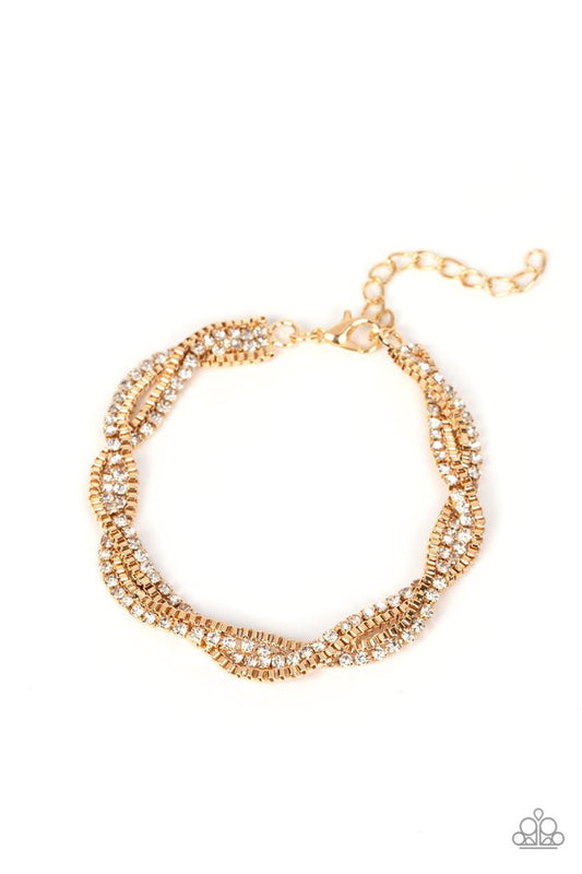 Box Office Bling - Gold - Paparazzi Bracelet Image