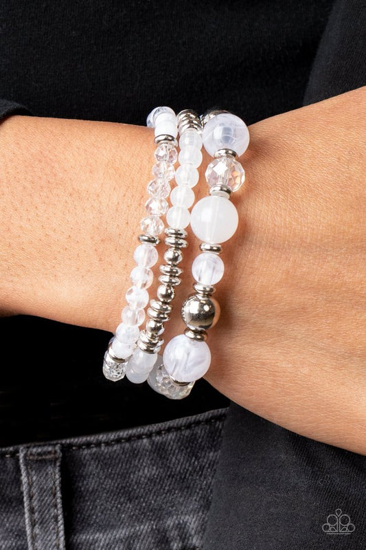 Shoreside Stroll - White - Paparazzi Bracelet Image