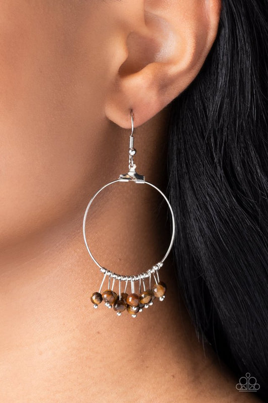 Free Your Soul - Brown - Paparazzi Earring Image