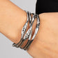 Line It Up - Silver - Paparazzi Bracelet Image