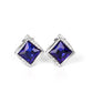 Sparkle Squared - Blue - Paparazzi Earring Image