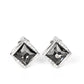 Sparkle Squared - Silver - Paparazzi Earring Image