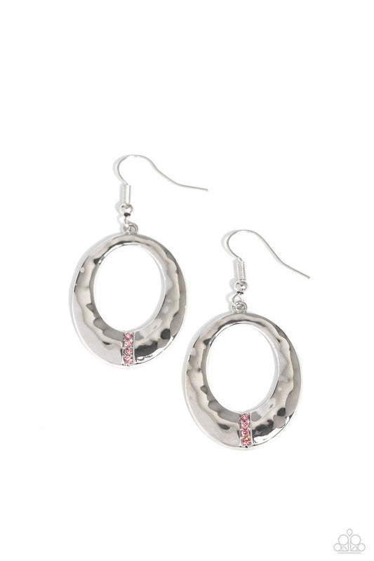 Center Stage Classic - Pink - Paparazzi Earring Image