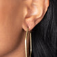 Major Flex - Brass - Paparazzi Earring Image