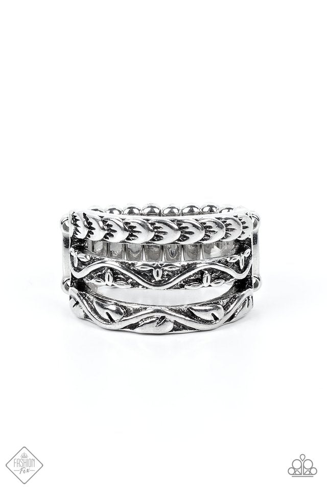 Canyon Canopy - Silver - Paparazzi Ring Image