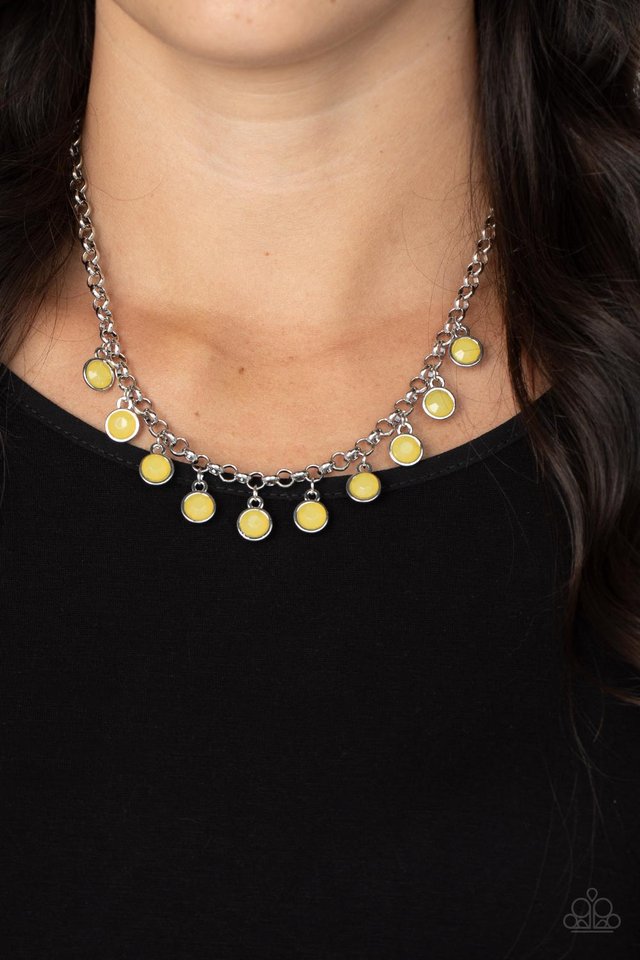 Moonbeam Magic - Yellow - Paparazzi Necklace Image