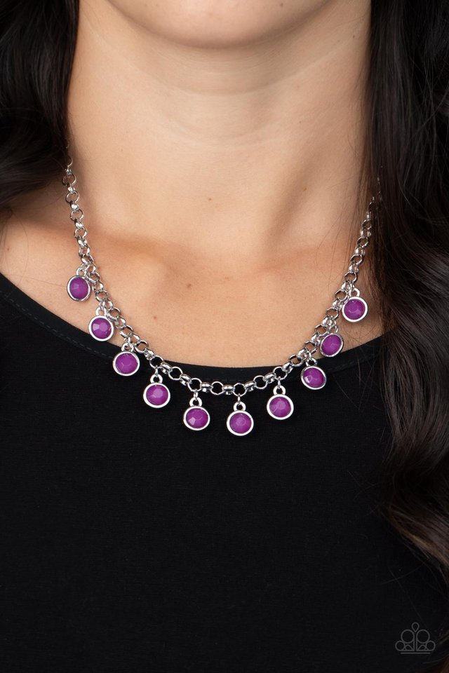 Moonbeam Magic - Purple - Paparazzi Necklace Image