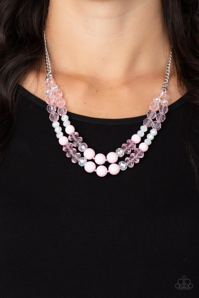 Vera-CRUZIN - Pink - Paparazzi Necklace Image