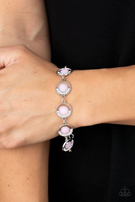 Twinkling Trajectory - Pink - Paparazzi Bracelet Image