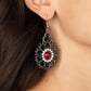 Floral Renaissance - Red - Paparazzi Earring Image