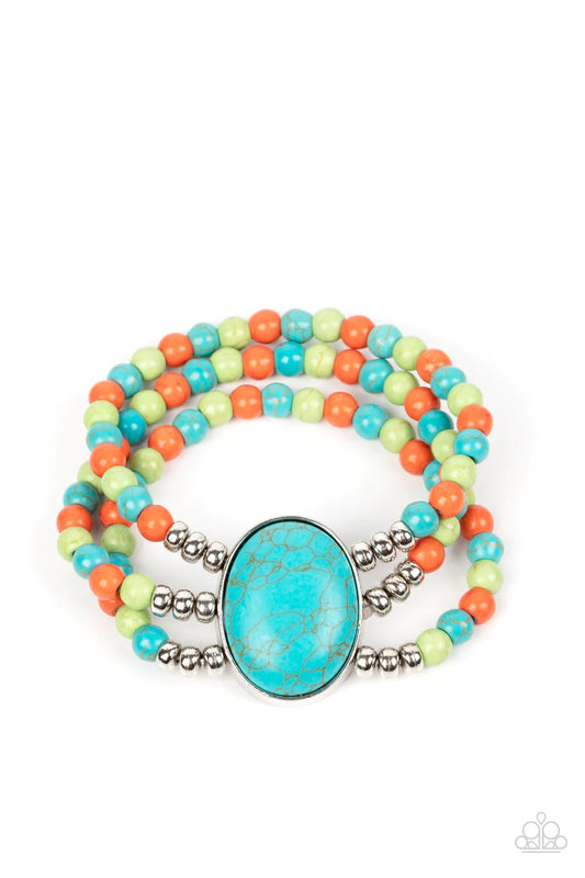 Paparazzi Bracelet ~ Stone Pools - Multi