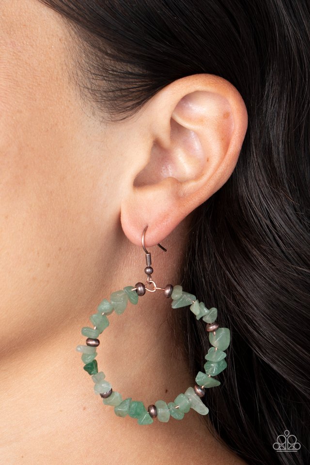 Mineral Mantra - Green - Paparazzi Earring Image
