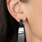 Flat Out Fashionable - Black - Paparazzi Earring Image