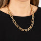 Tough Call - Gold - Paparazzi Necklace Image
