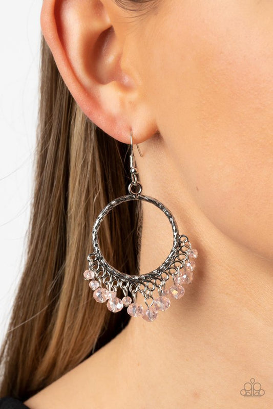 As if by Magic - Pink - Paparazzi Earring Image