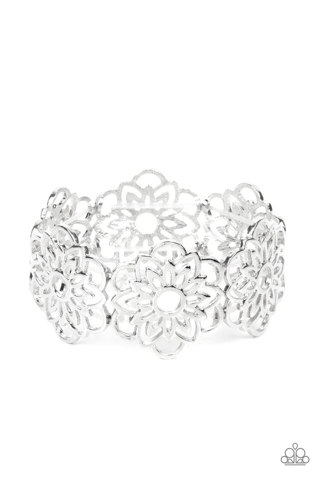 Baroque Bouquet - Silver - Paparazzi Bracelet Image