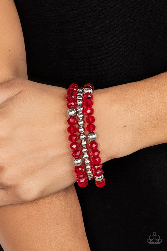 Prismatic Perceptions - Red - Paparazzi Bracelet Image