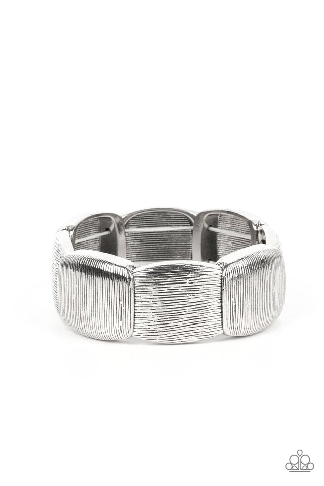 Prairie Block Party - Silver - Paparazzi Bracelet Image