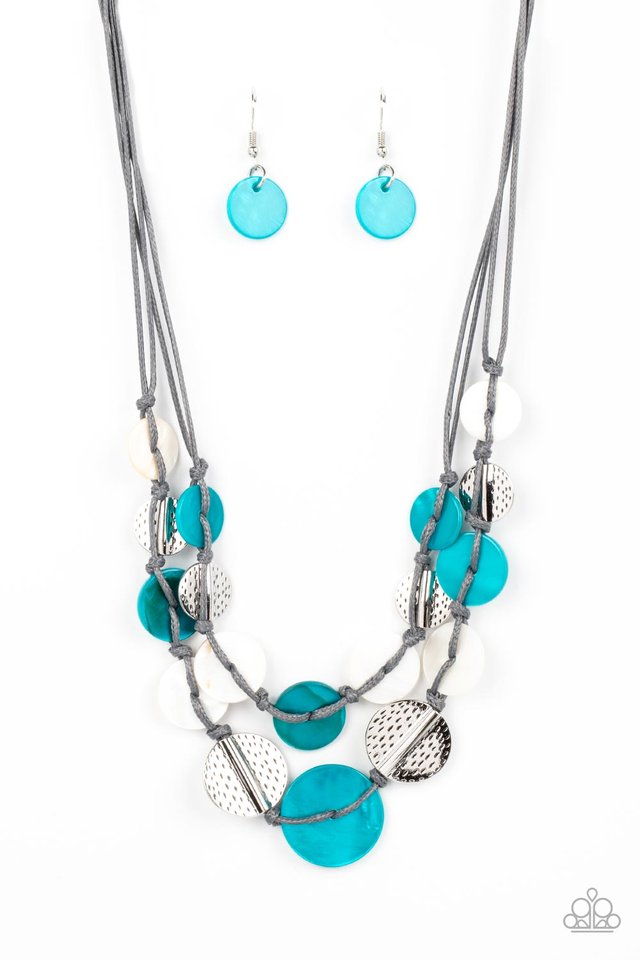 Barefoot Beaches - Blue - Paparazzi Necklace Image