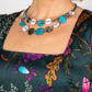 Barefoot Beaches - Blue - Paparazzi Necklace Image