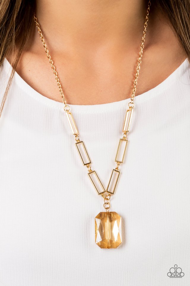 You Better Recognize - Gold - Paparazzi Necklace Image