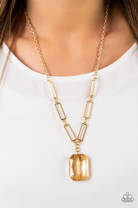 You Better Recognize - Gold - Paparazzi Necklace Image
