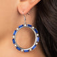 Gritty Glow - Blue - Paparazzi Earring Image