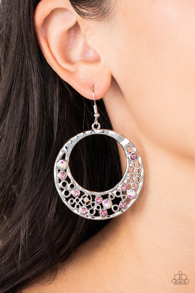 Enchanted Effervescence - Purple - Paparazzi Earring Image