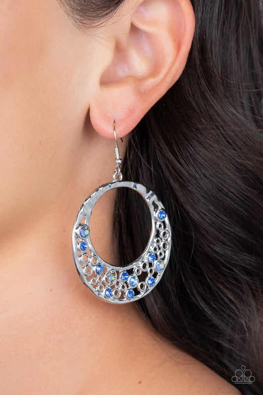 Enchanted Effervescence - Blue - Paparazzi Earring Image