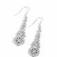 GLITZY on All Counts - White - Paparazzi Earring Image