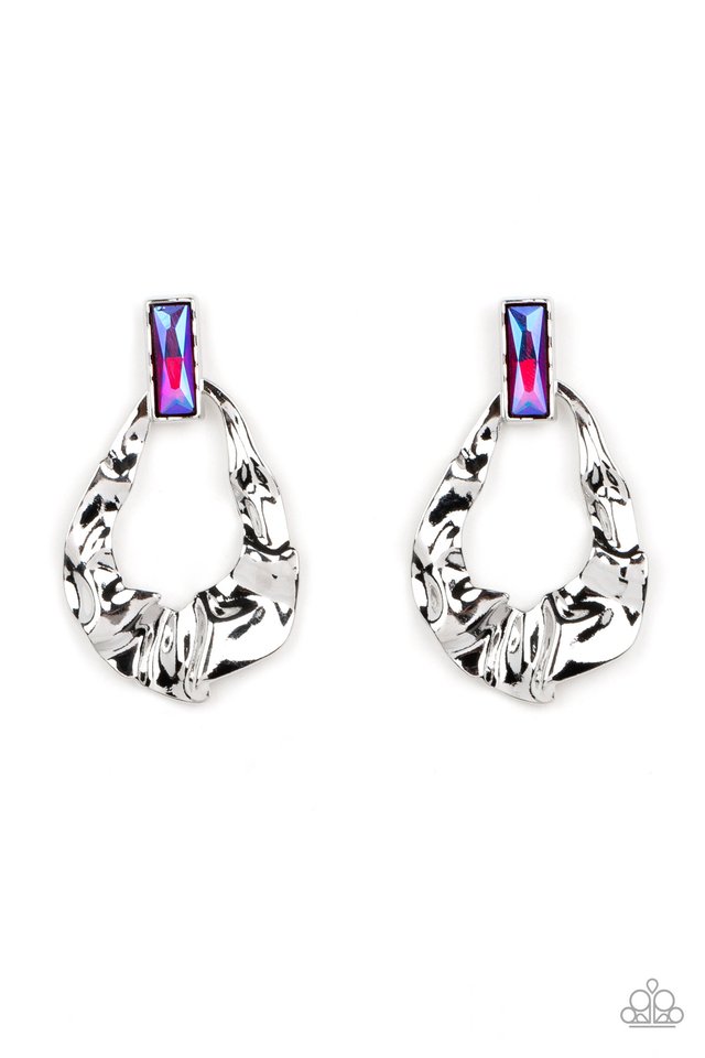 Metro Meltdown - Pink - Paparazzi Earring Image