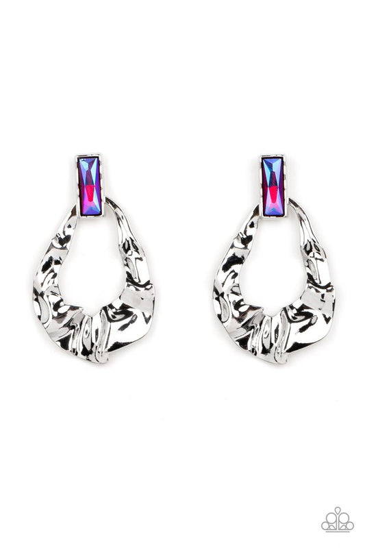 Metro Meltdown - Pink - Paparazzi Earring Image