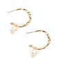 GLAM Overboard - Gold - Paparazzi Earring Image