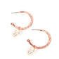 GLAM Overboard - Copper - Paparazzi Earring Image