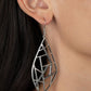 Geo Grid - Silver - Paparazzi Earring Image