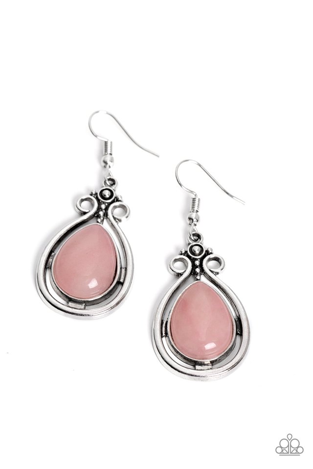 Mountain Mantra - Pink - Paparazzi Earring Image