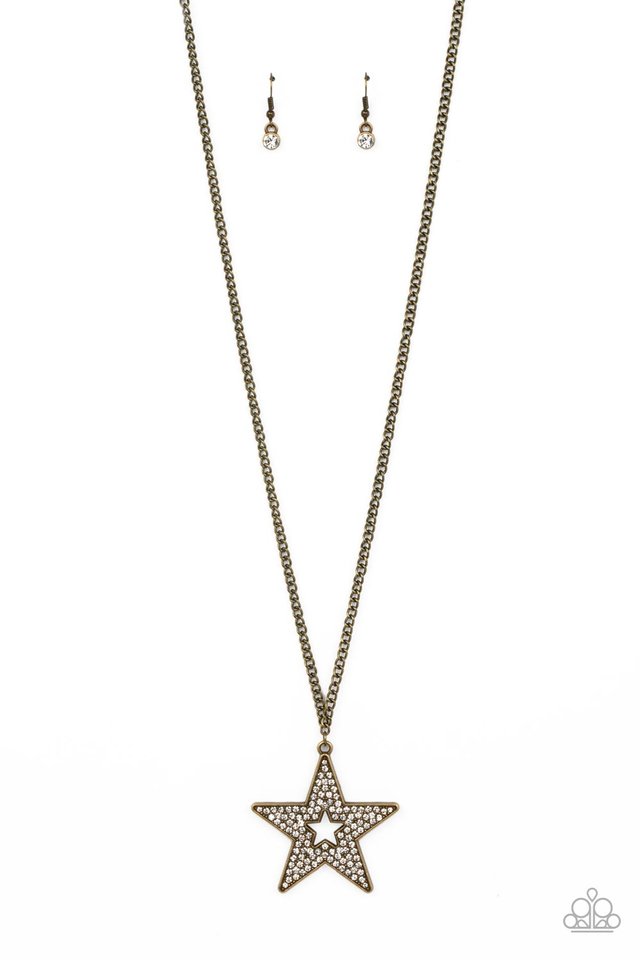 Superstar Stylist - Brass - Paparazzi Necklace Image