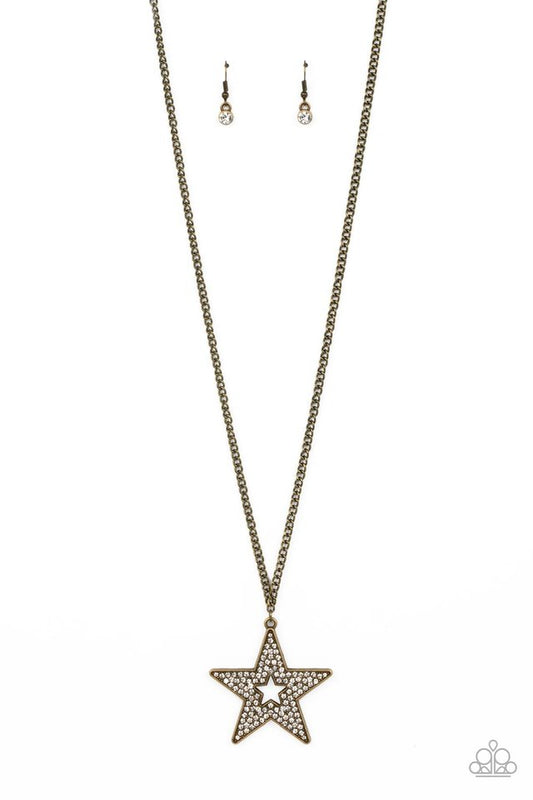 Superstar Stylist - Brass - Paparazzi Necklace Image