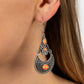 Sahara Samba - Orange - Paparazzi Earring Image