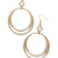 Spin Your HEELS - Gold - Paparazzi Earring Image