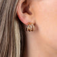 TRIPLE Down - Gold - Paparazzi Earring Image