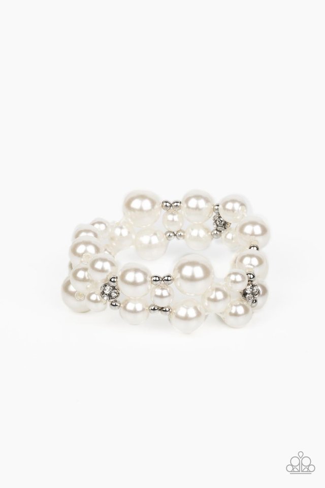 Her Serene Highness - White - Paparazzi Bracelet Image