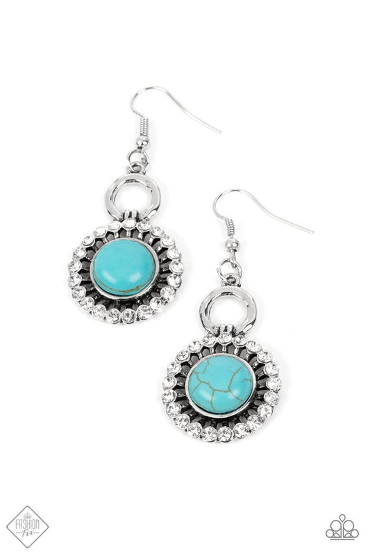 Mojave Mogul - Blue - Paparazzi Earring Image