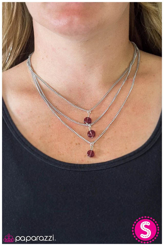 Collar Paparazzi ~ Nunca olvides - Púrpura