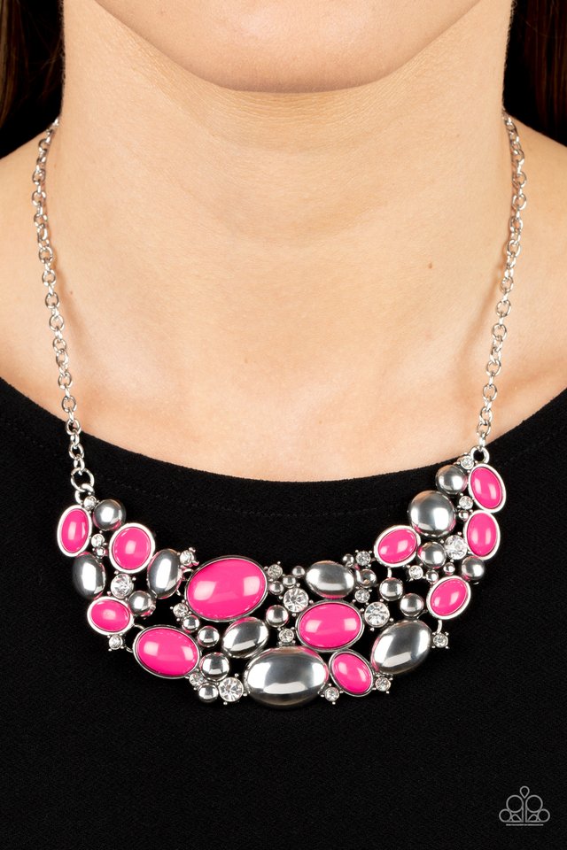 Contemporary Calamity - Pink - Paparazzi Necklace Image