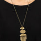 After the ARTIFACT - Brass - Paparazzi Necklace Image