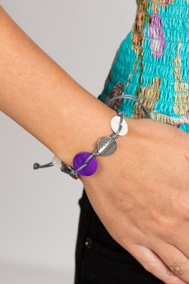 Shore Up - Purple - Paparazzi Bracelet Image