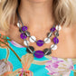 Barefoot Beaches - Purple - Paparazzi Necklace Image